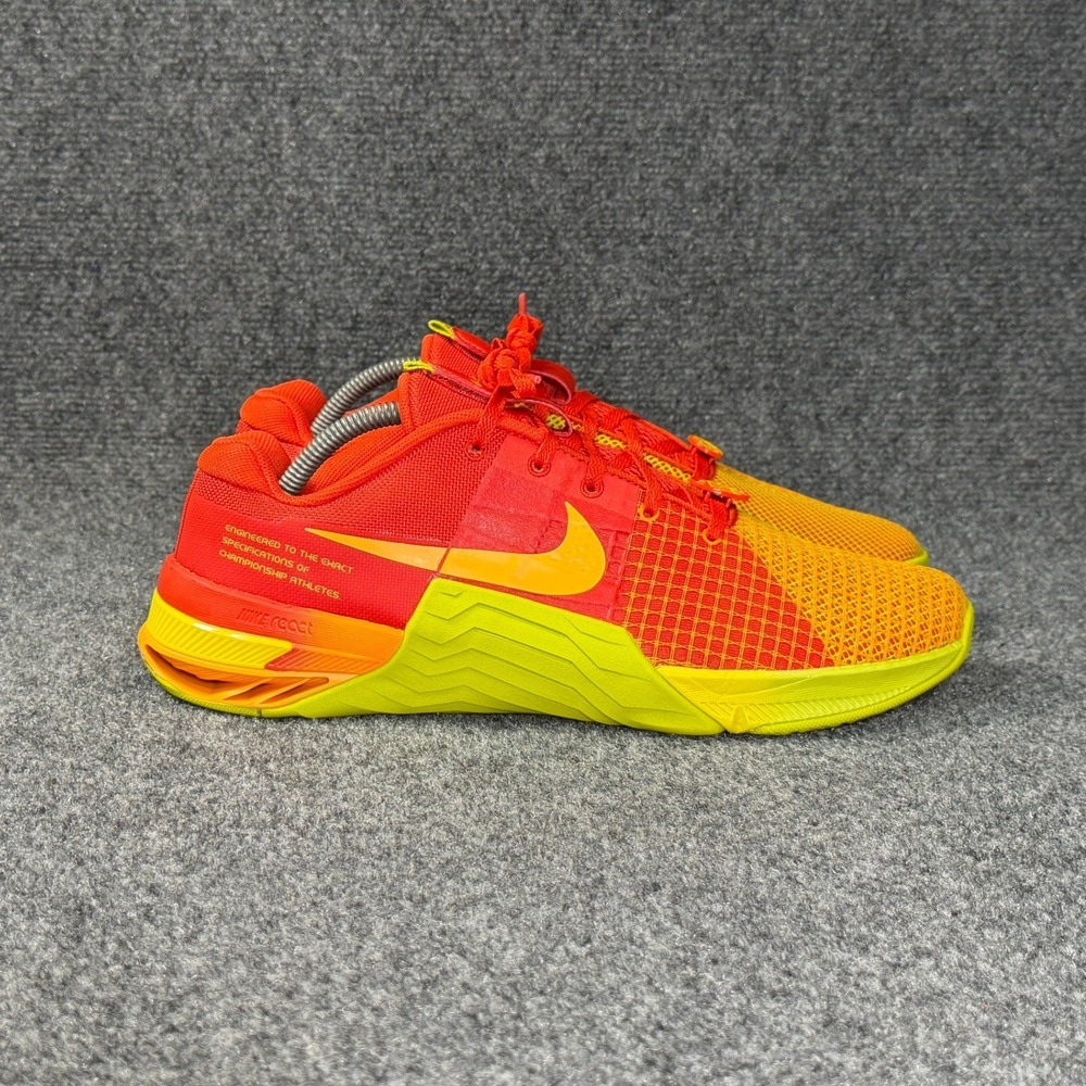 Nike Metcon 8 AMP Cross Training Shoe Men 10 Picante Red Cactus Athletic Running